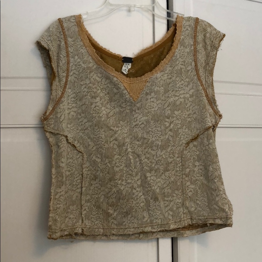 Free People Tan Top Size XS
